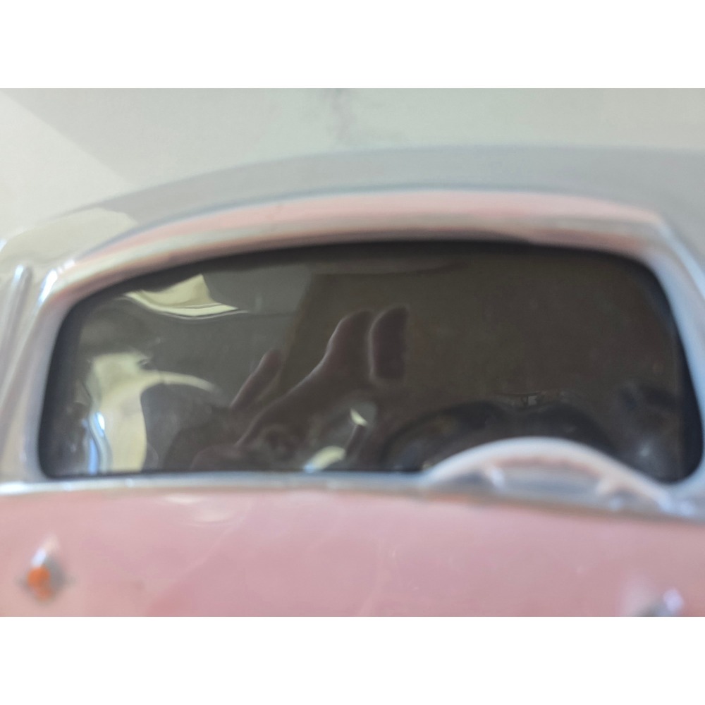 Vintage 1987 Exclusive Gifts Japan Pink Classic Car Ceramic Picture Frame 50s - Picture 2 of 6